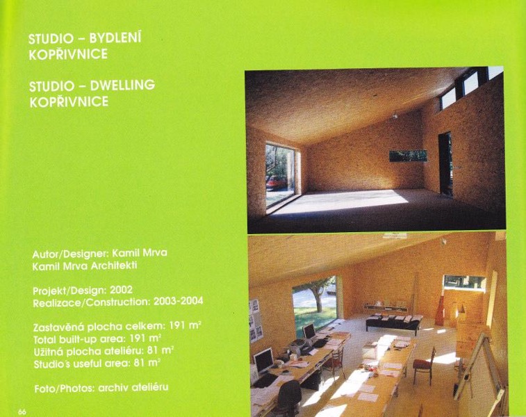 Současný český dřevěný dům 1998–2006