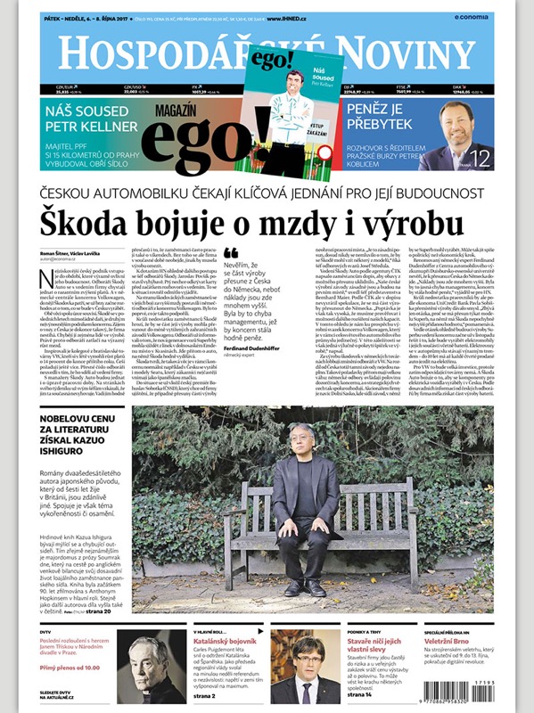 ego!, magazín Hospodářských novin, 40-2017