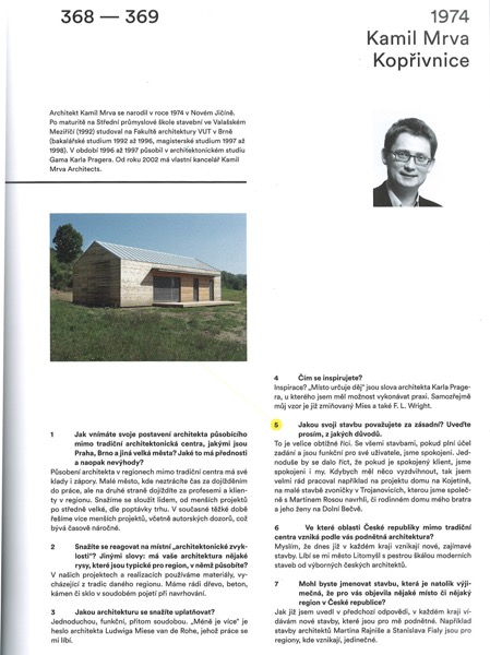 Petr Volf - Místa architektonického vz(d)oru – česká architektura mimo centra 1990–2013