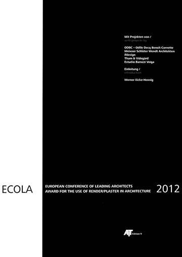 Ecola - katalog European Conference of Leading Architects 2012